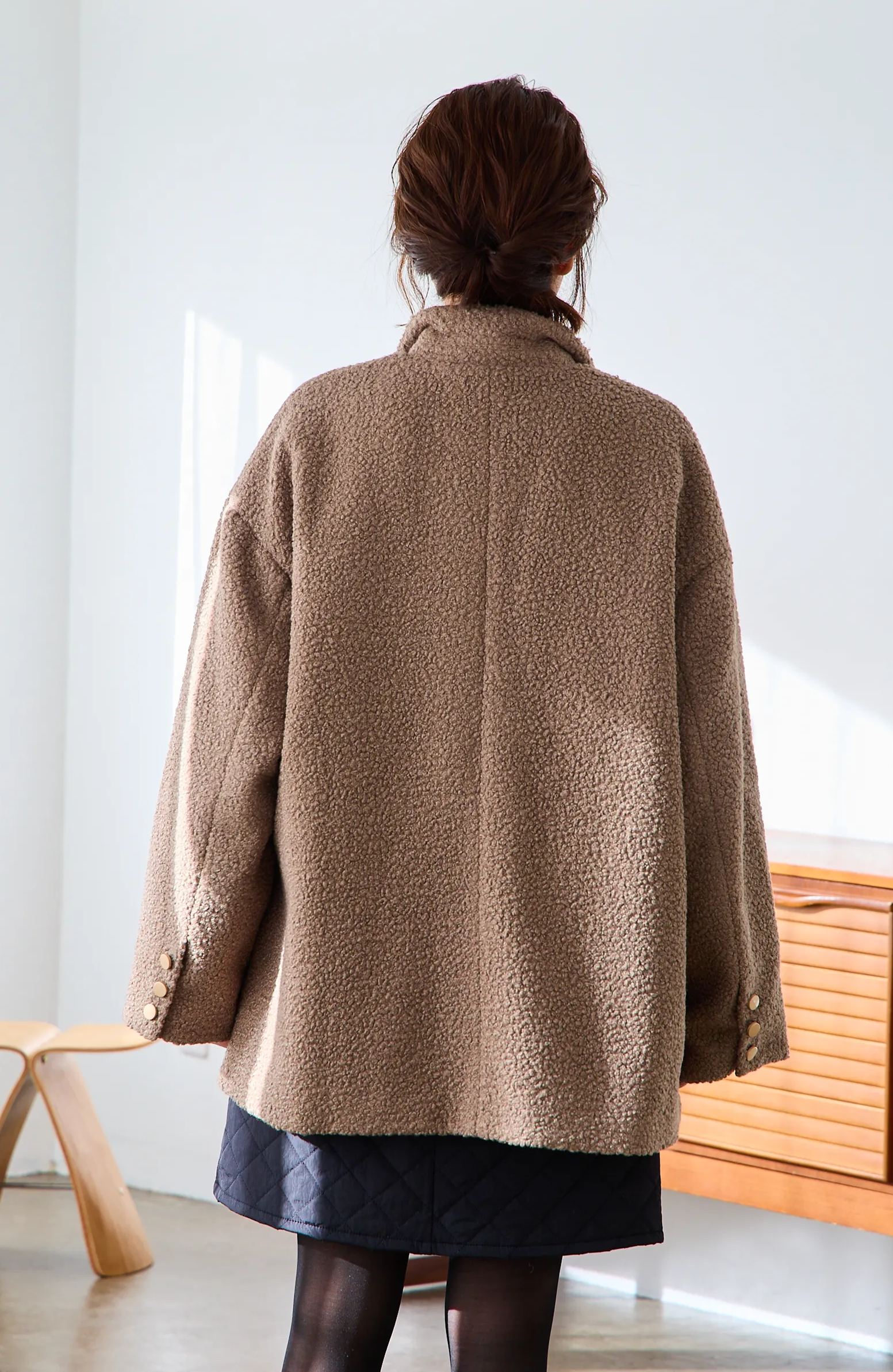 【ブークレー　オーバーサイズジャケットコート(kbm590)】メール便OK