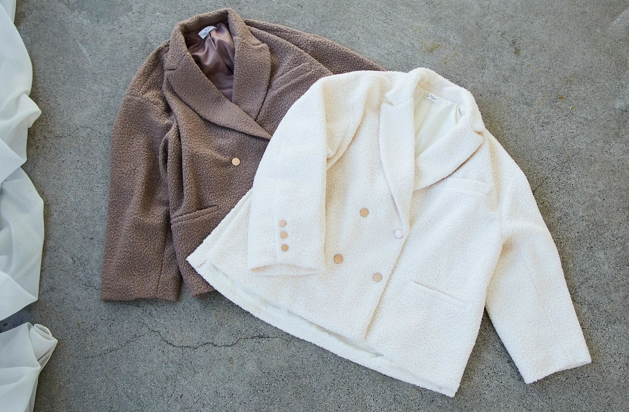 【ブークレー　オーバーサイズジャケットコート(kbm590)】メール便OK