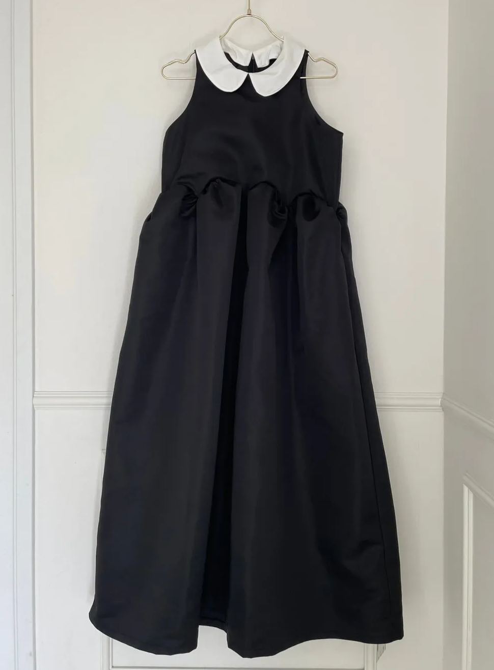 【えりか様みく様コラボ　付け衿　アメスリサテンワンピース(kbm592)】メール便OK