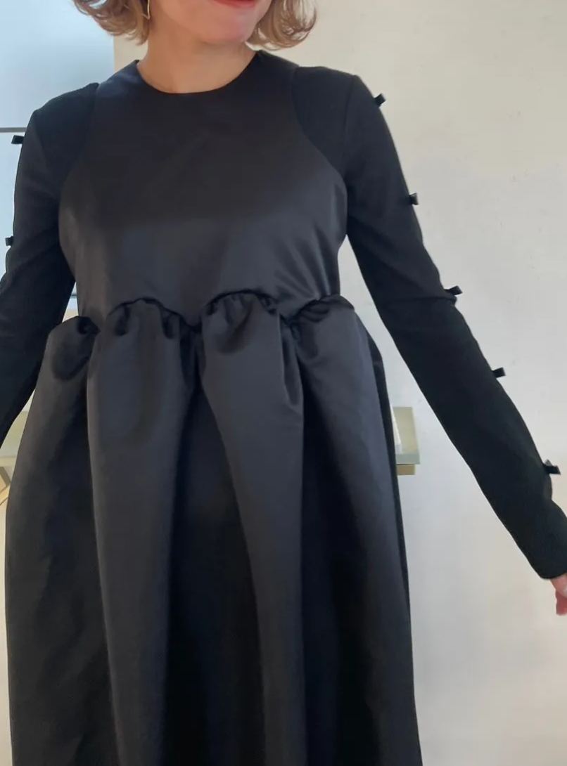 【えりか様みく様コラボ　付け衿　アメスリサテンワンピース(kbm592)】メール便OK