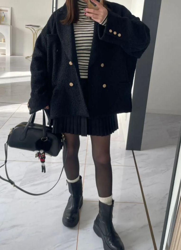 【ブークレー　オーバーサイズジャケットコート(kbm590)】TH