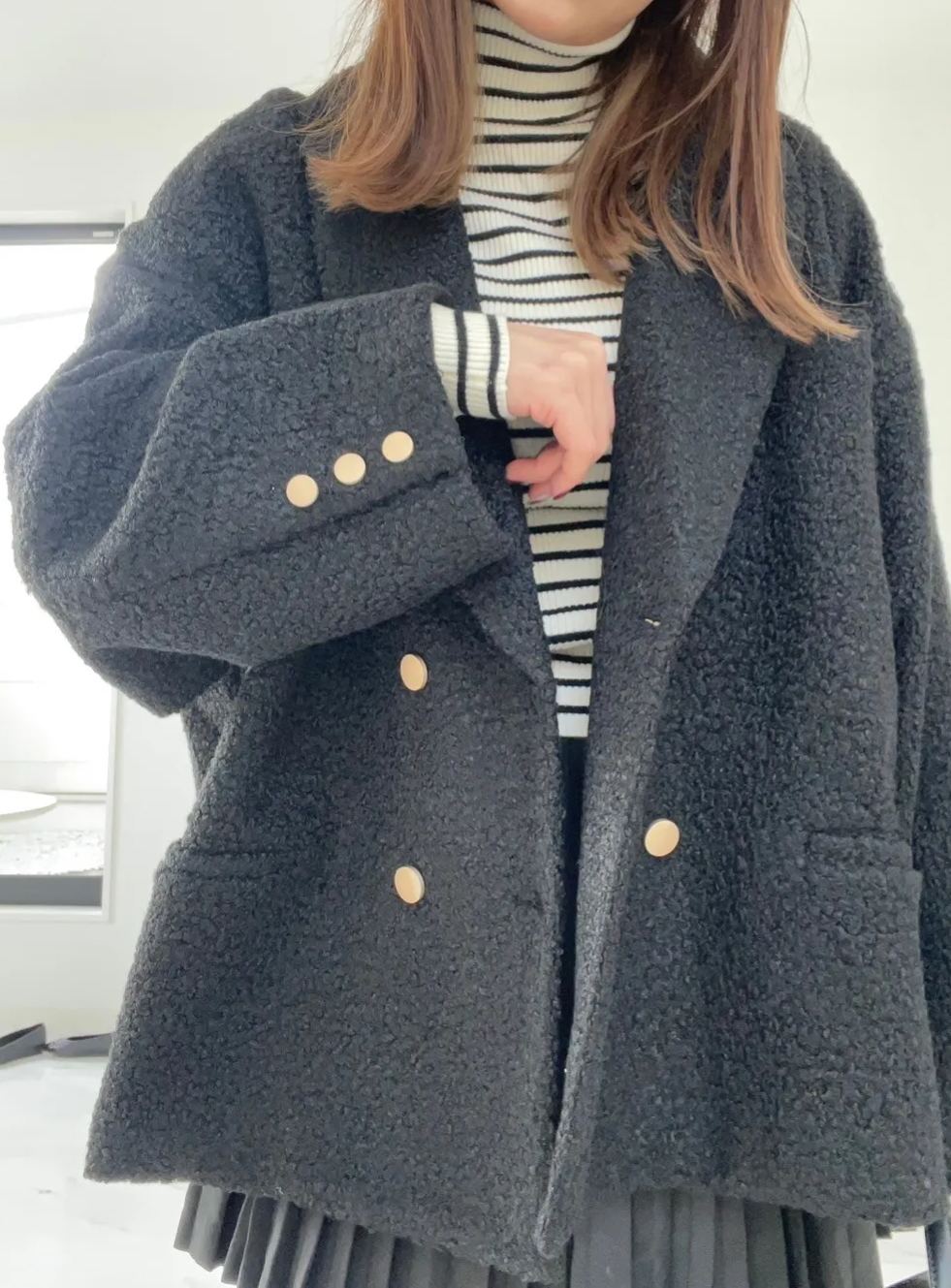 【ブークレー　オーバーサイズジャケットコート(kbm590)】TH