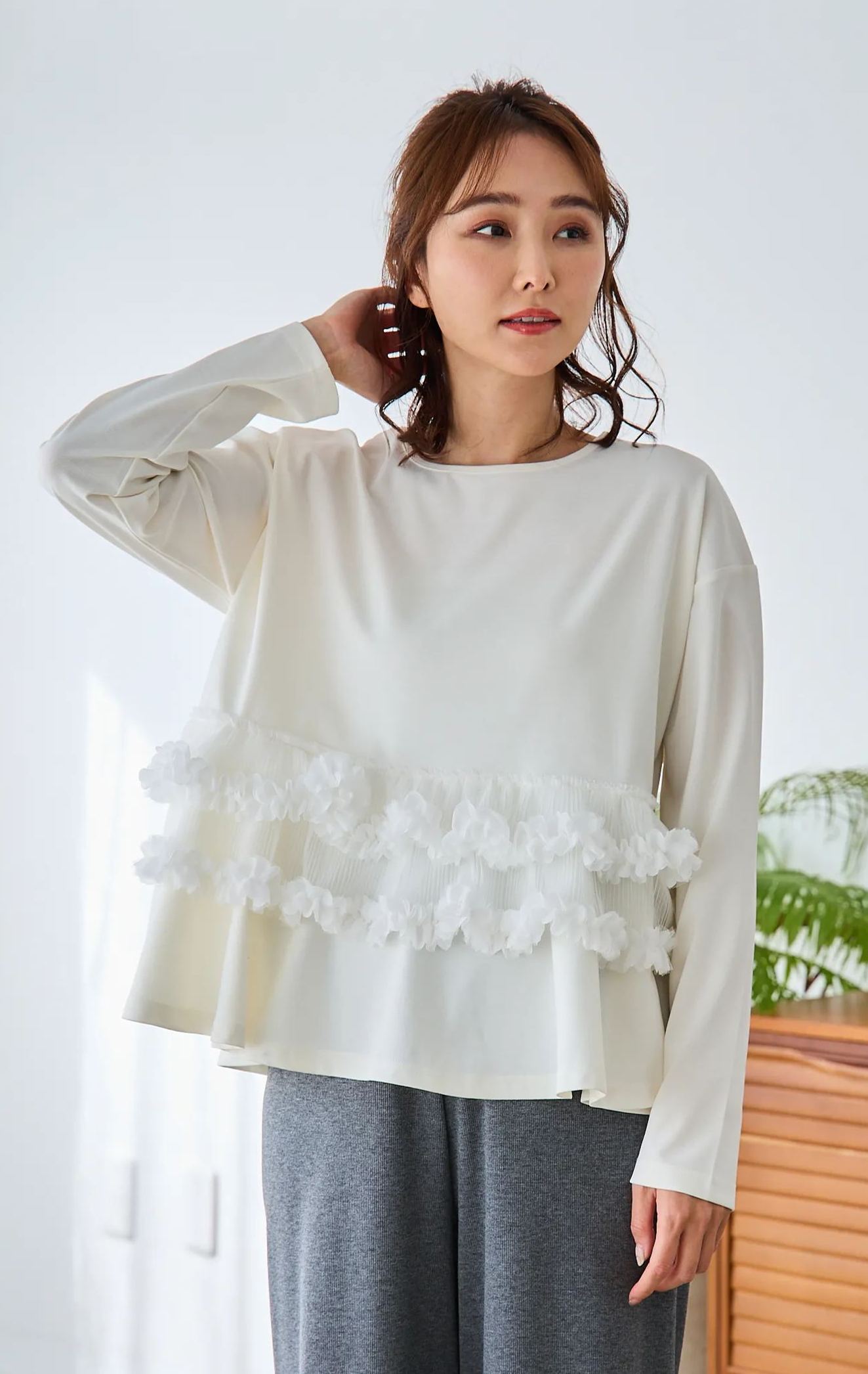 【フリルMIXぺプラムTOPS（myu2002）】