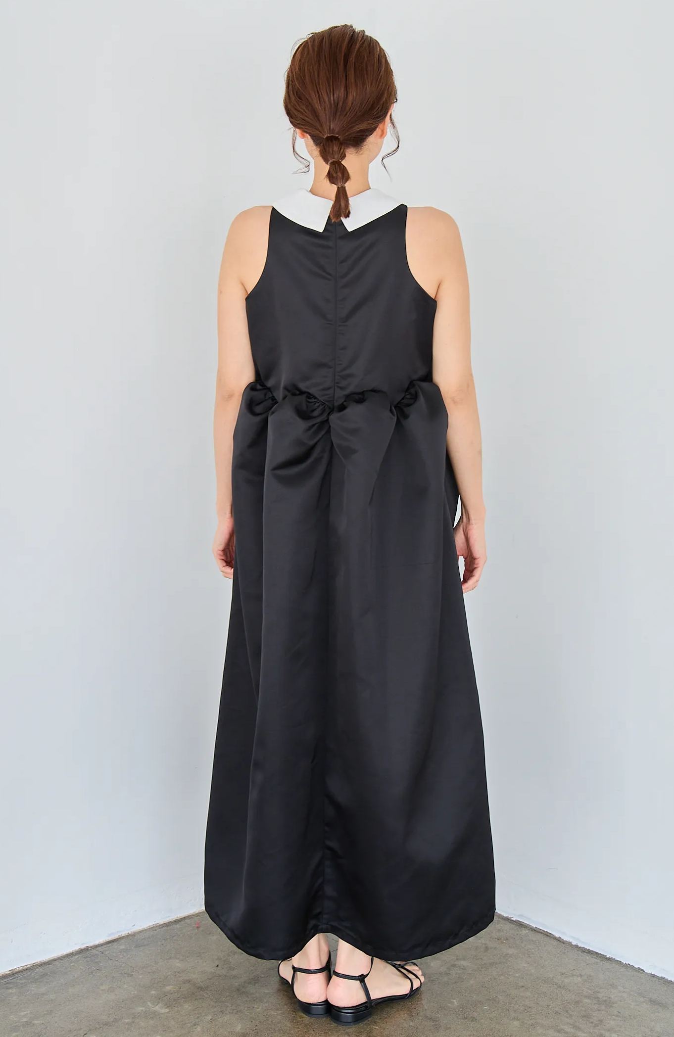 【えりか様みく様コラボ　付け衿　アメスリサテンワンピース(kbm592)】メール便OK