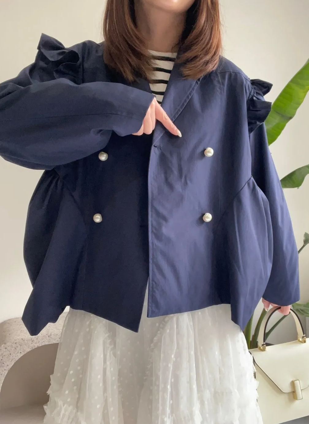 【パンプキン ミリタリートレンチコート(kbm608)】TH