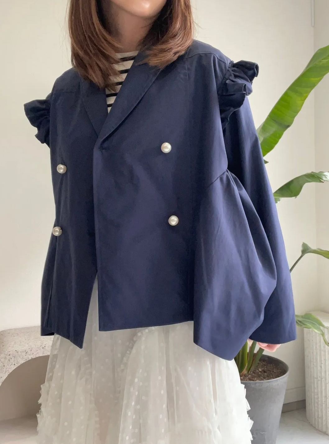 【パンプキン ミリタリートレンチコート(kbm608)】TH