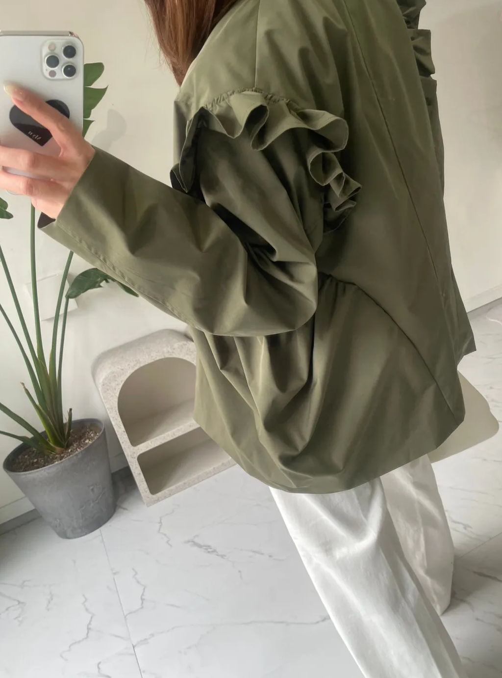 【パンプキン ミリタリートレンチコート(kbm608)】TH