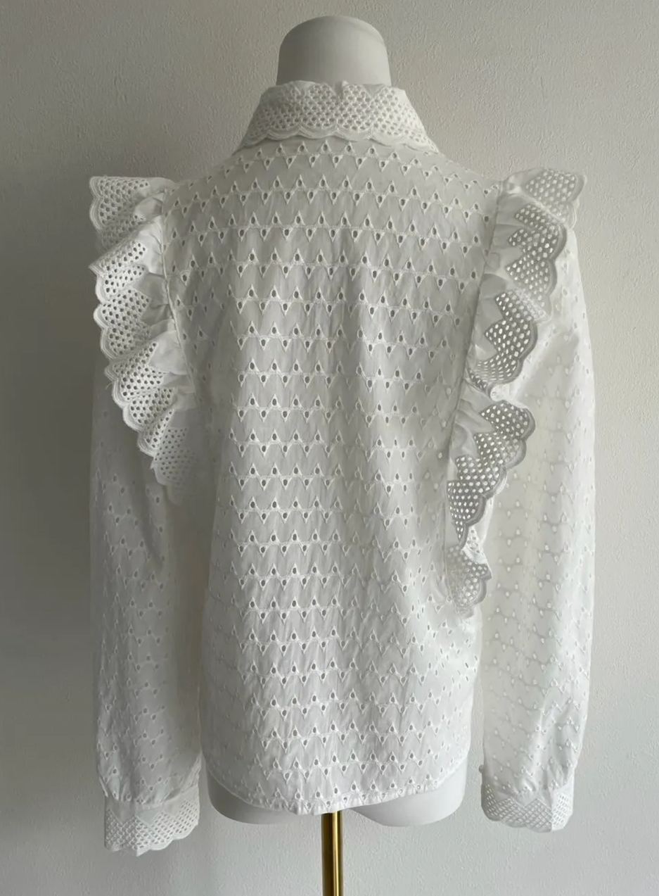 【コットンフリルブラウス（kk2503-a3）】