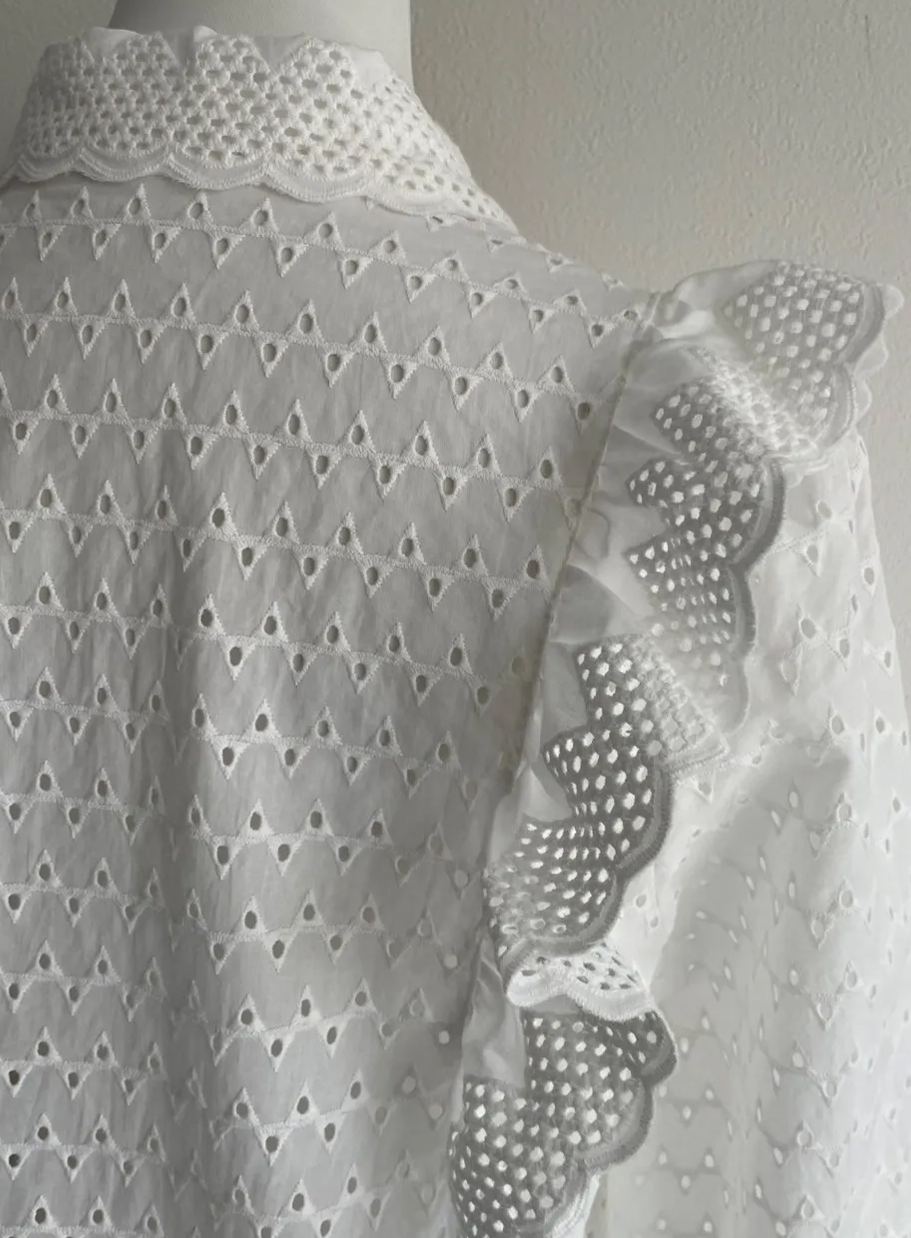 【コットンフリルブラウス（kk2503-a3）】