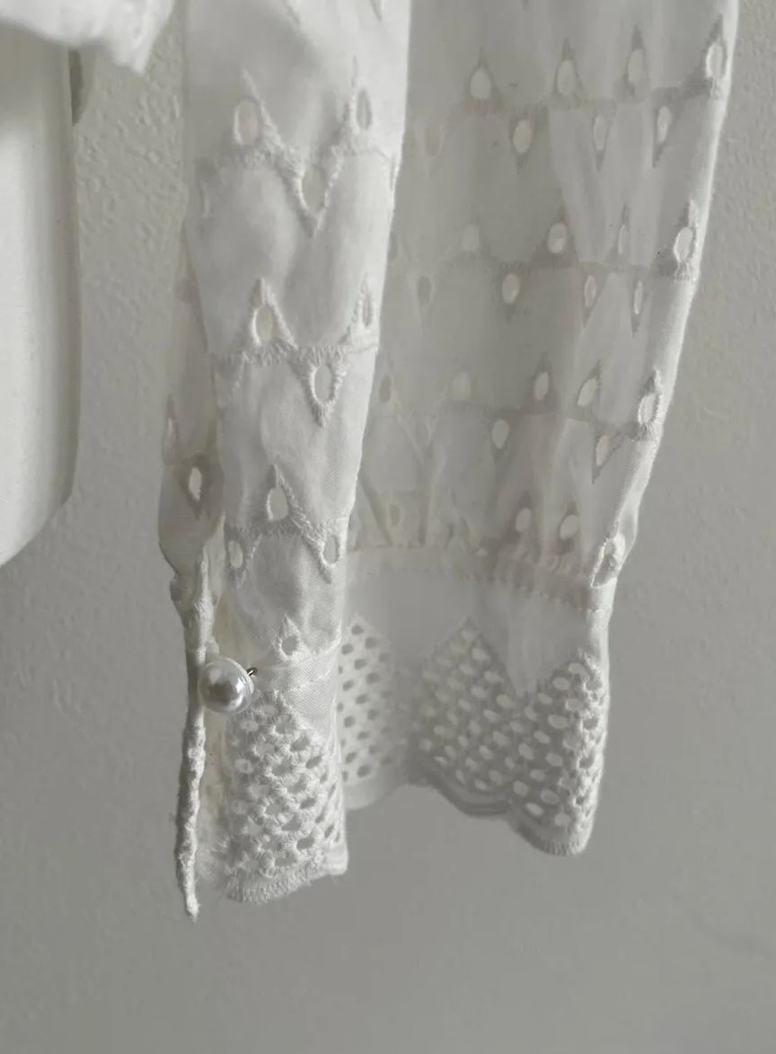 【コットンフリルブラウス（kk2503-a3）】