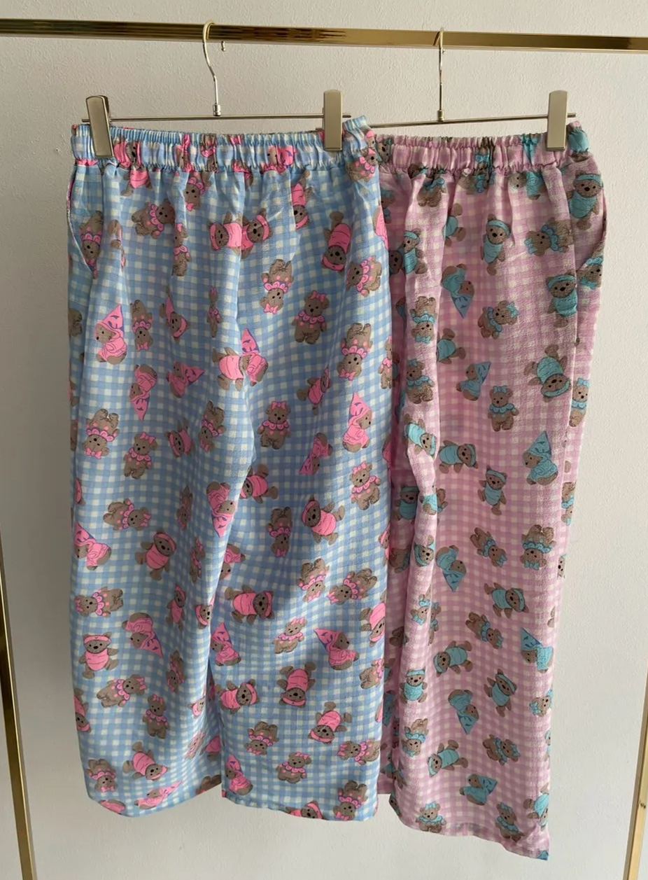 【クマさん柄ルームウェア（kk2503-a10）】