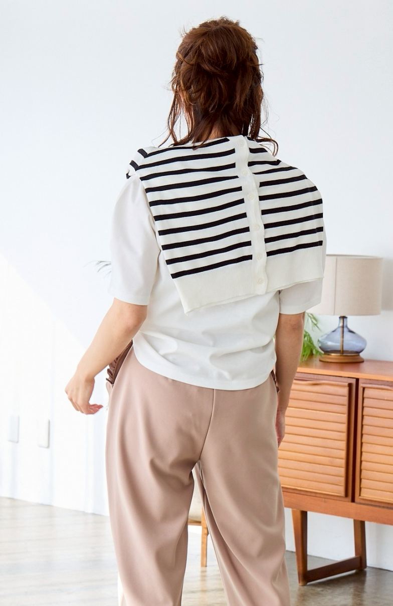 【Vネック美ラインTシャツ(myu39)】メール便OK