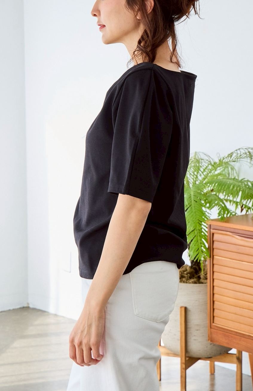 【Vネック美ラインTシャツ(myu39)】メール便OK