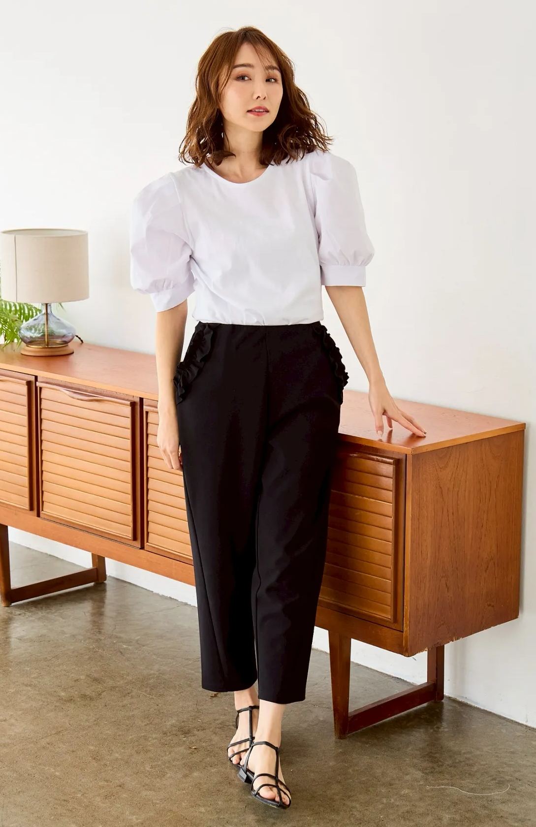 【お袖パフスリーブトップス(myu40)】メール便OK