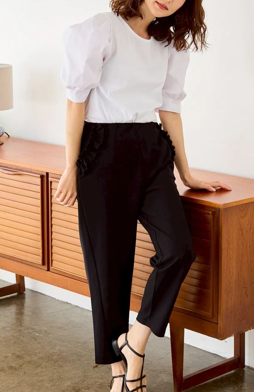 【お袖パフスリーブトップス(myu40)】メール便OK