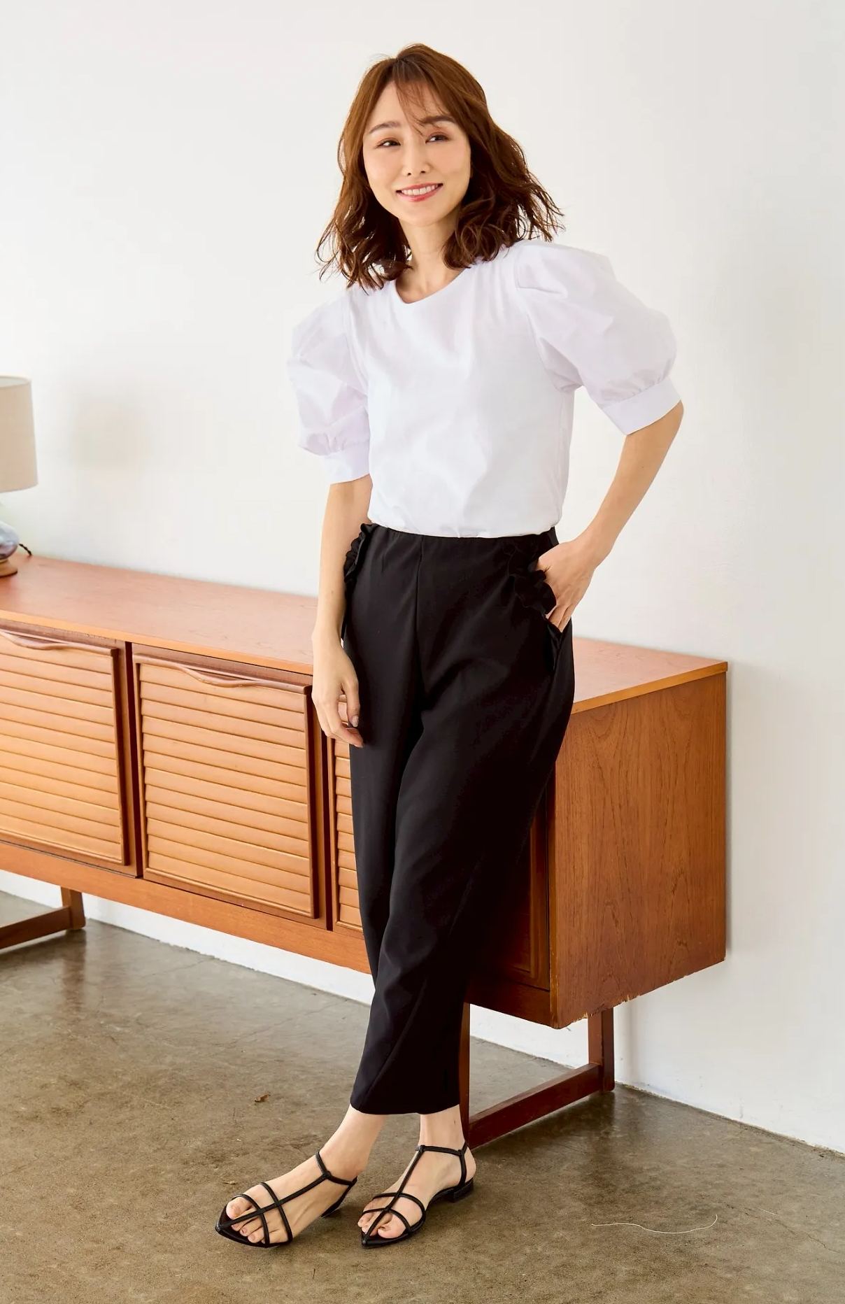 【お袖パフスリーブトップス(myu40)】メール便OK