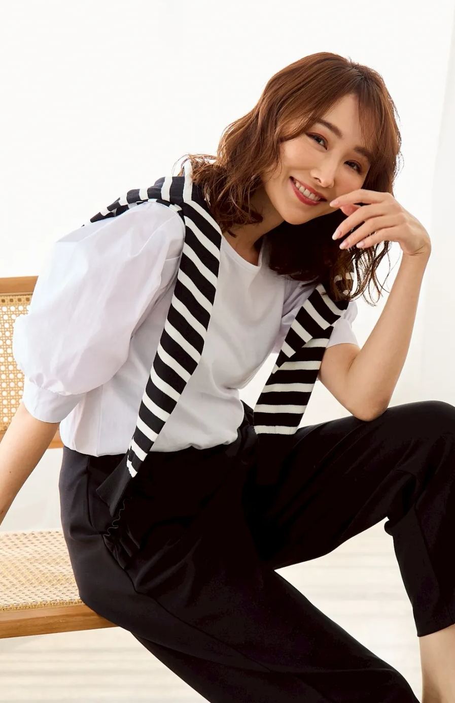 【お袖パフスリーブトップス(myu40)】メール便OK