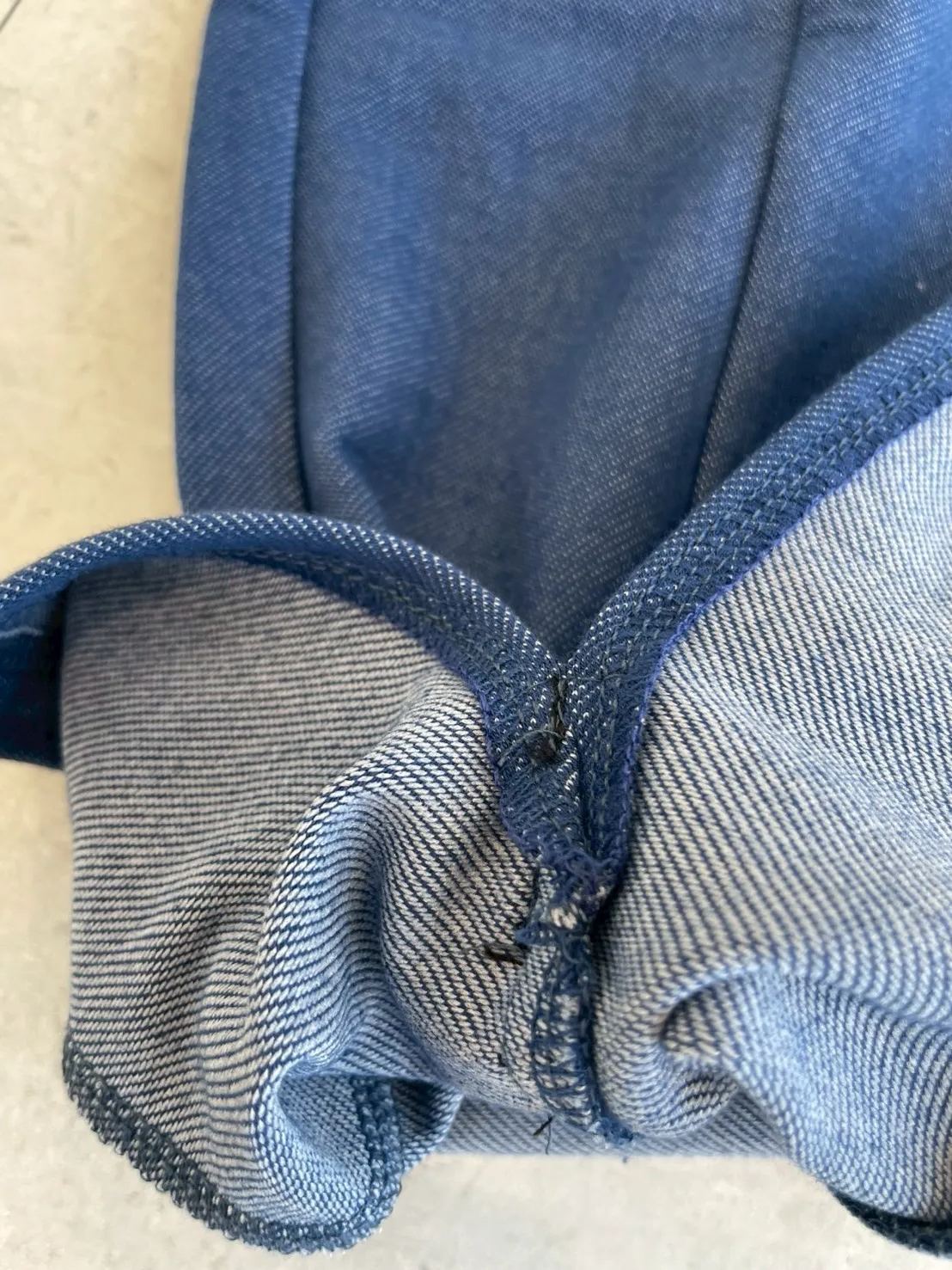 柔らかストレッチデニムリボン美脚パンツ(myu1212)