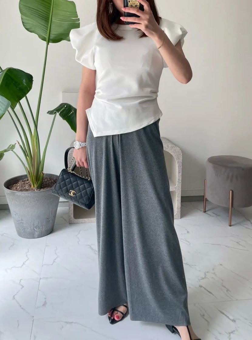 【袖バルーン美ラインTシャツ(myu35)】