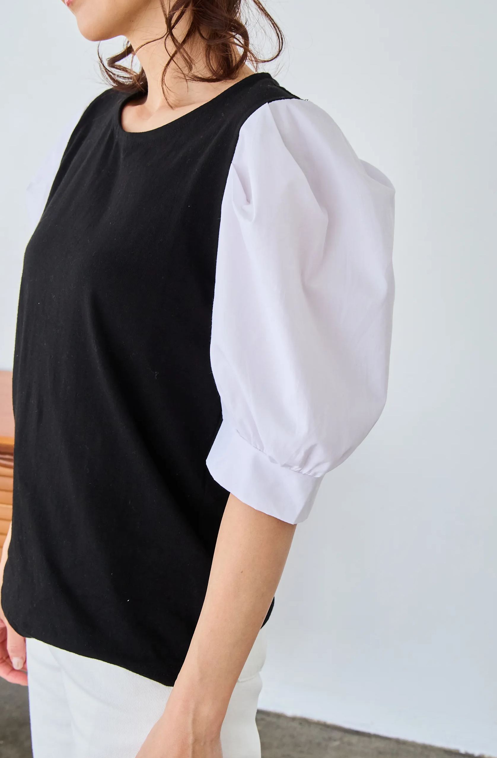 【お袖パフスリーブトップス(myu40)】メール便OK