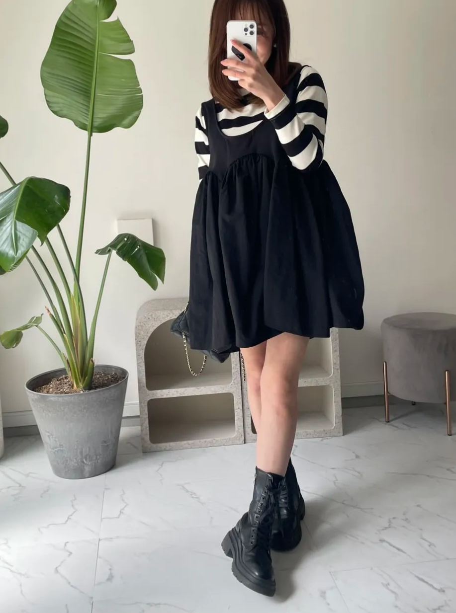 【選べる３丈　パンプキンジャンパースカート2025SS(myu1225)】