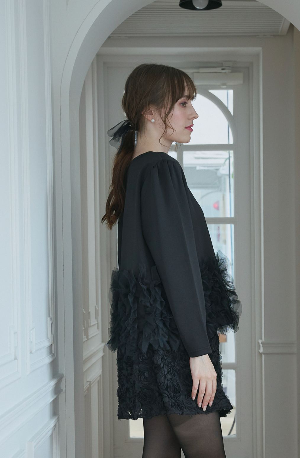 SUSO tulle Tee(ma7-2508)