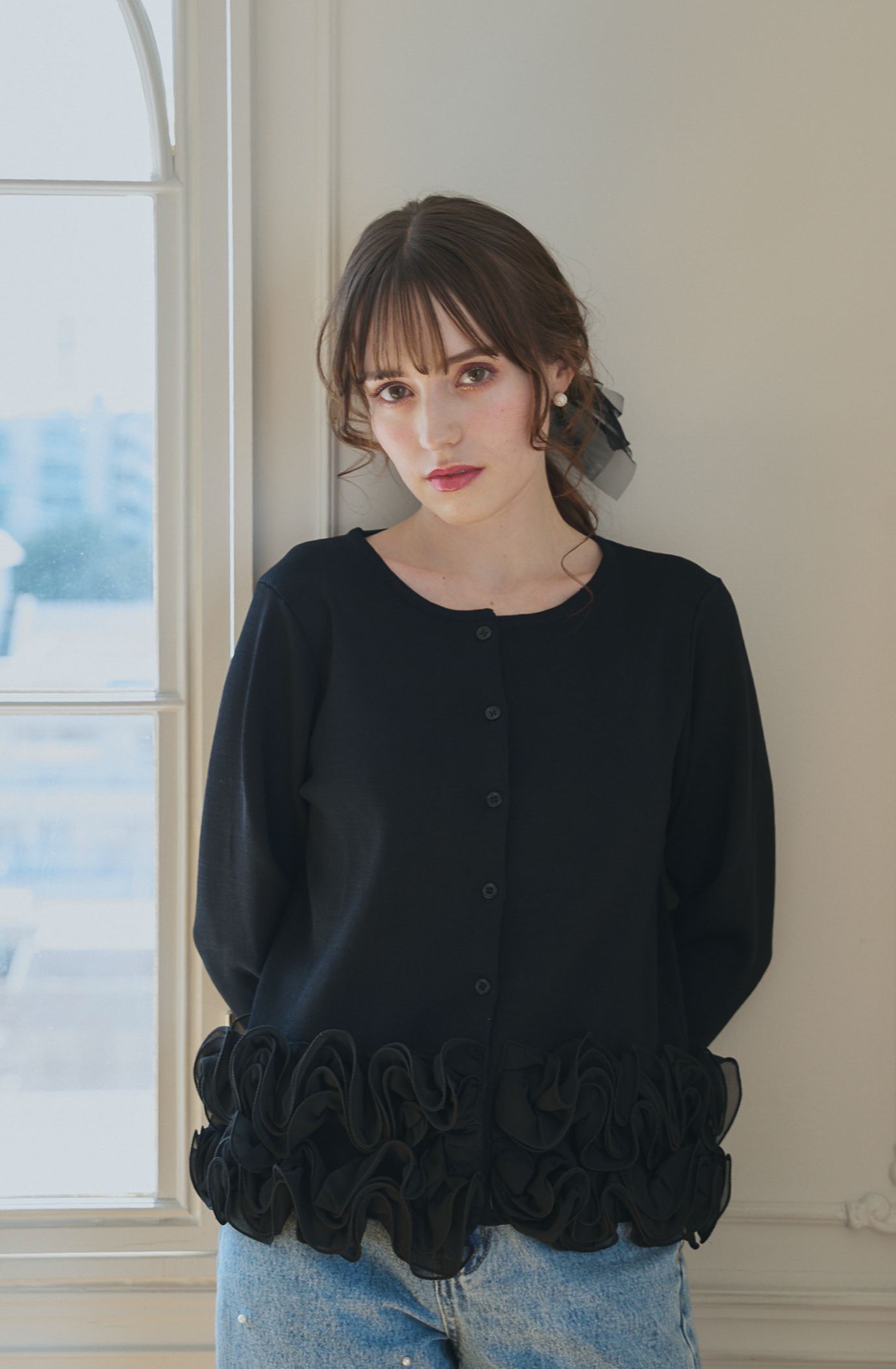 FRILL Frowerニットカーディガン(aj014)TH