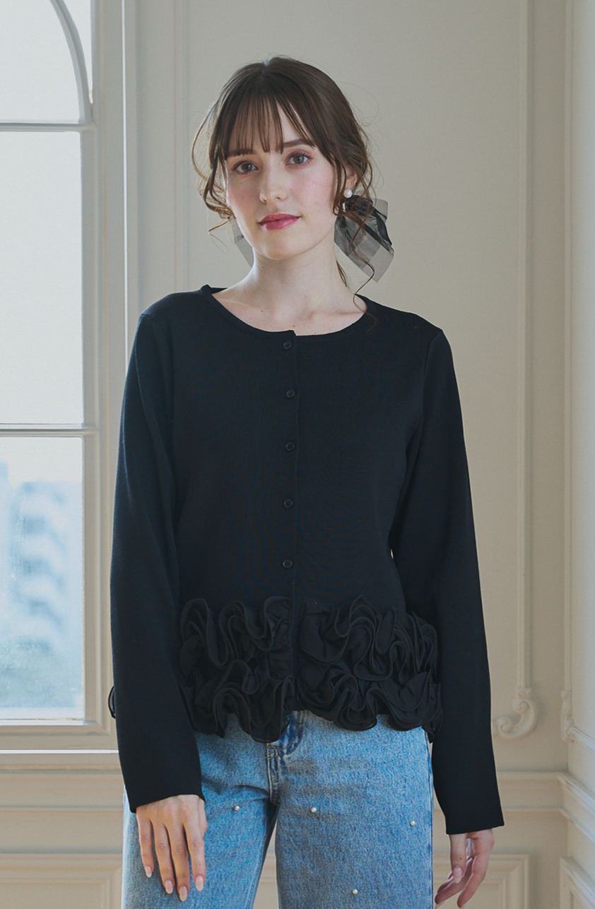 FRILL Frowerニットカーディガン(aj014)TH