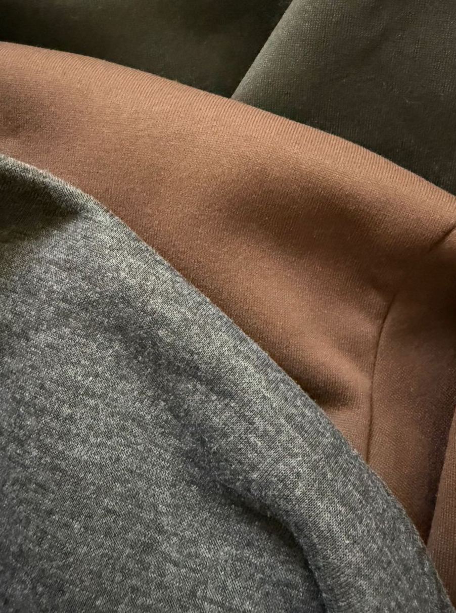 裾フリル裏起毛オーバーTOPS(aj024)