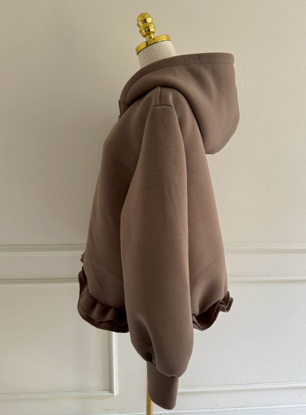 ボンディングフリルパーカー(aj029)