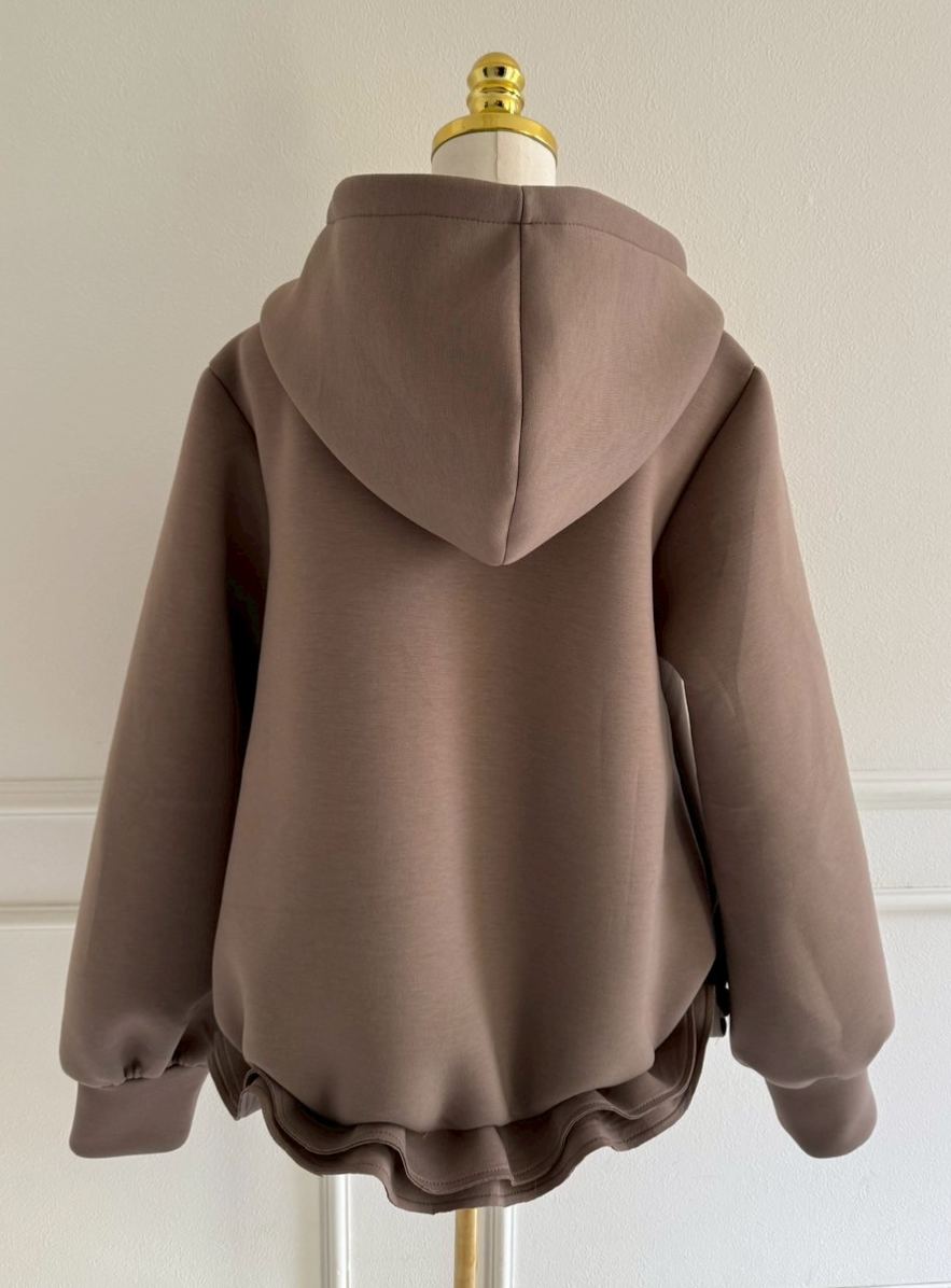 ボンディングフリルパーカー(aj029)