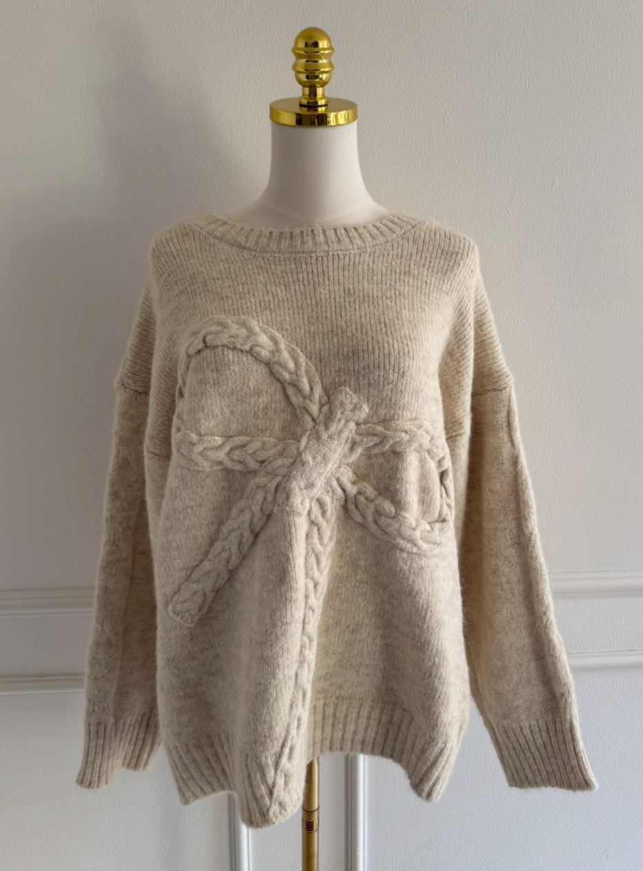 RIBBONオーバーニット(kk11003-1)