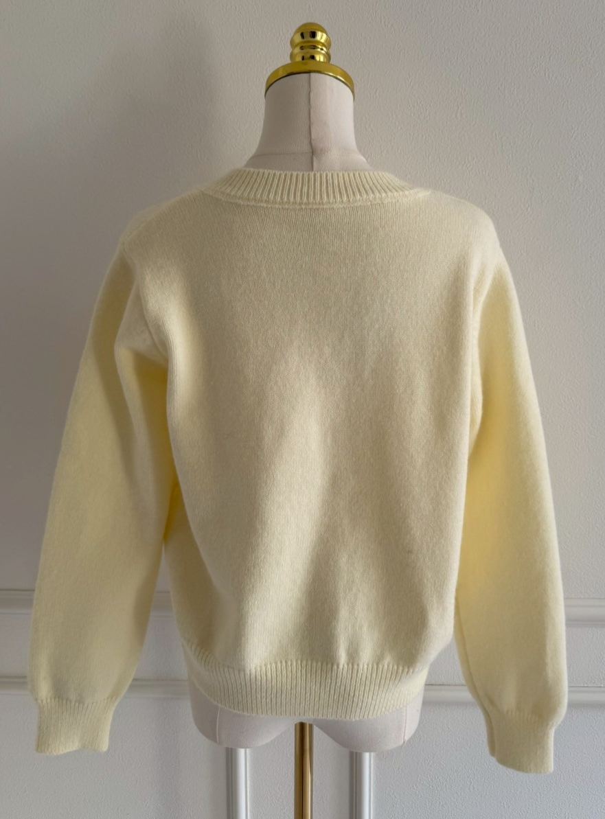 HEARTボタン ニットカーディガン(sp339002)