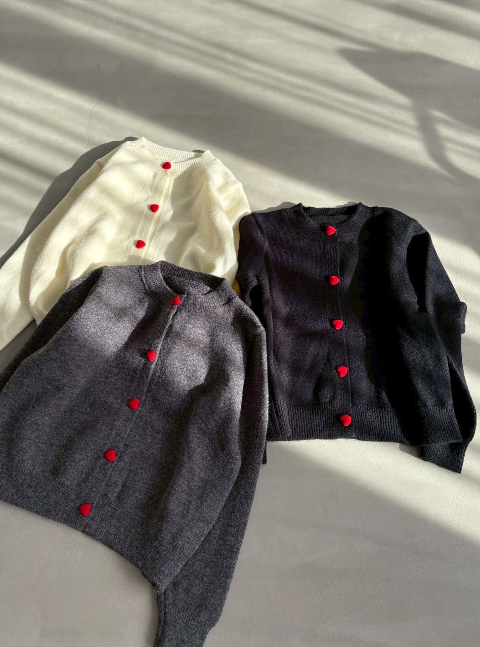HEARTボタン ニットカーディガン(sp339002) ◆ノベルティ対象商品◆