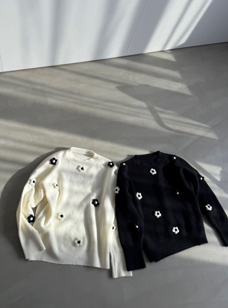 FLOWERニット(kk11002-1)TH ◆ノベルティ対象商品◆