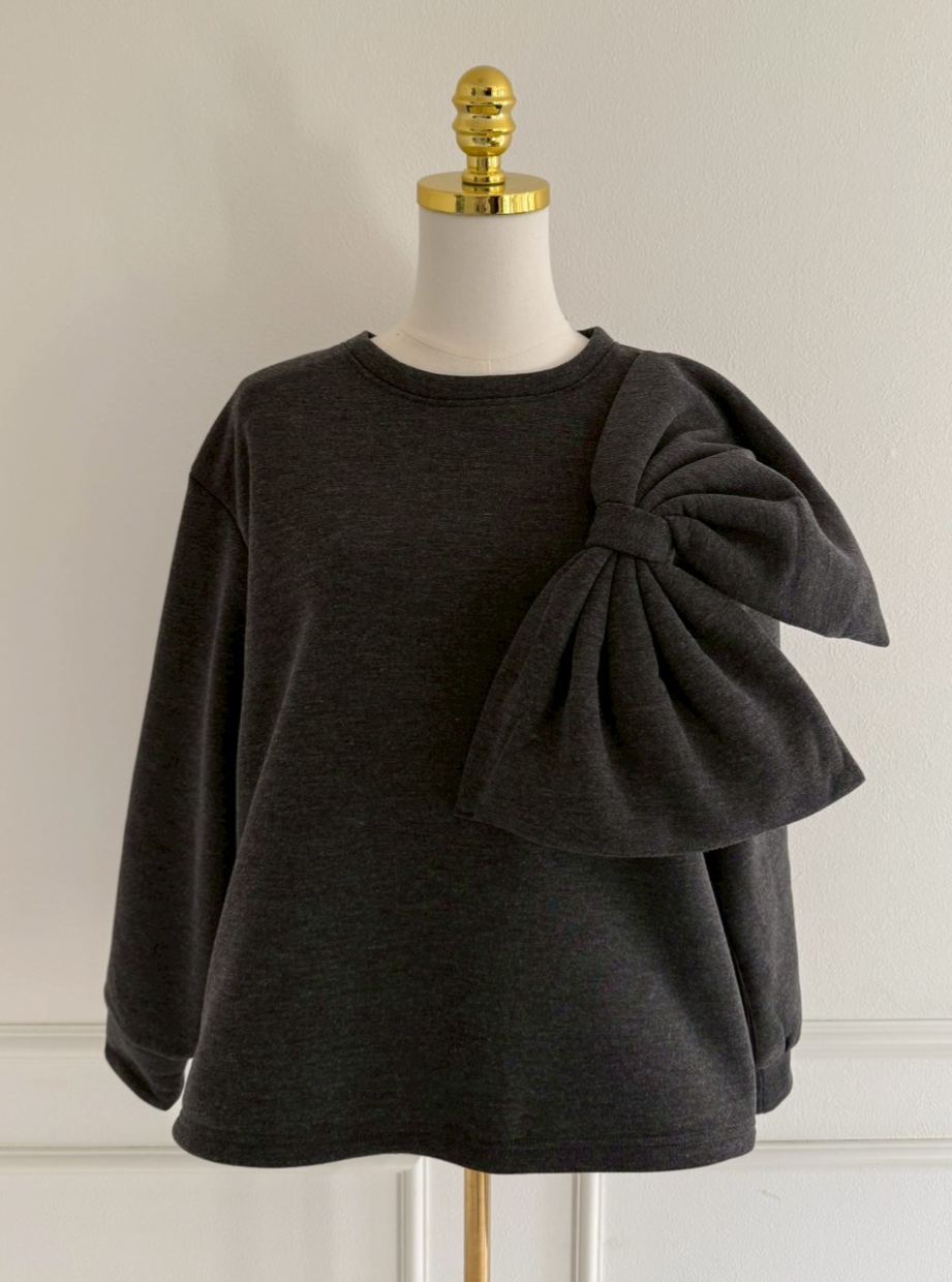 BIGリボンストレッチTOPS(aj032)