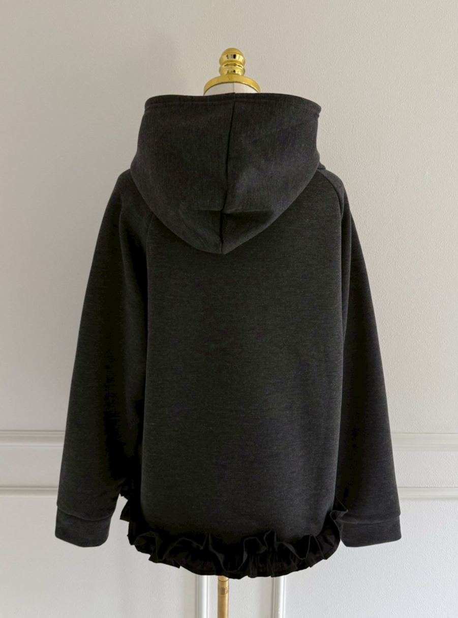 裾フリルオーバーフーディ(aj030)