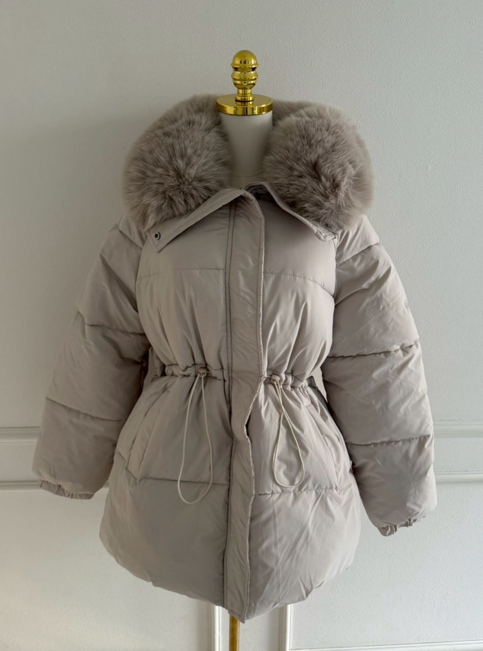 極暖中綿アウター/ミディ丈