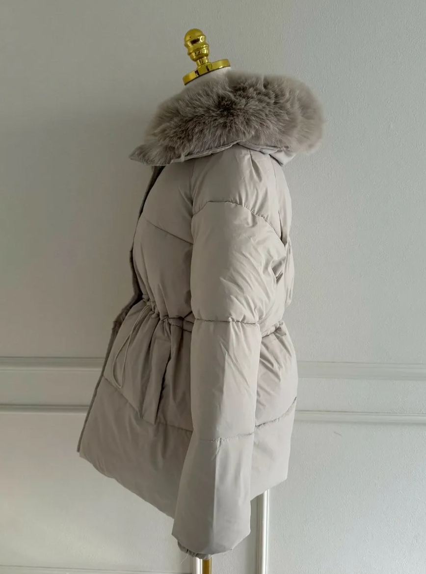 極暖中綿アウター/ミディ丈