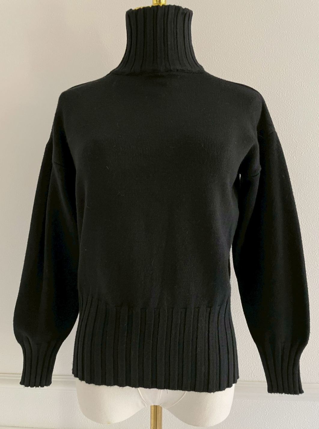 リブハイネック ニットトップス(SZ11-16)