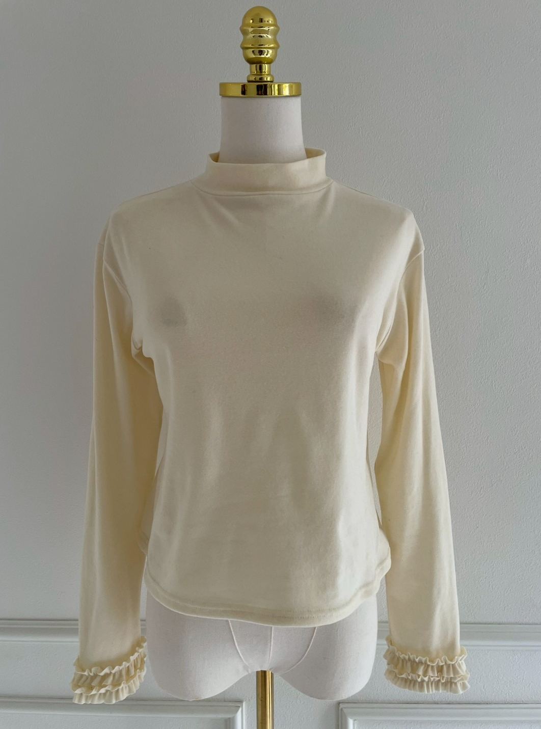 【マシュマロタッチ 袖ダブルフリルTOPS(ma)】