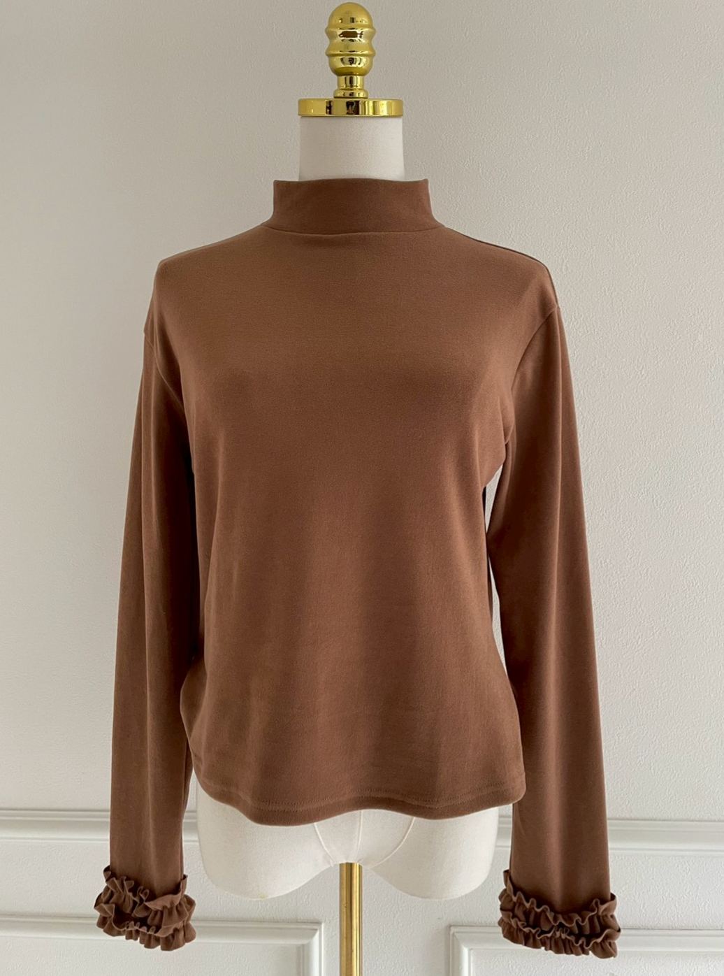 【マシュマロタッチ 袖ダブルフリルTOPS(ma)】