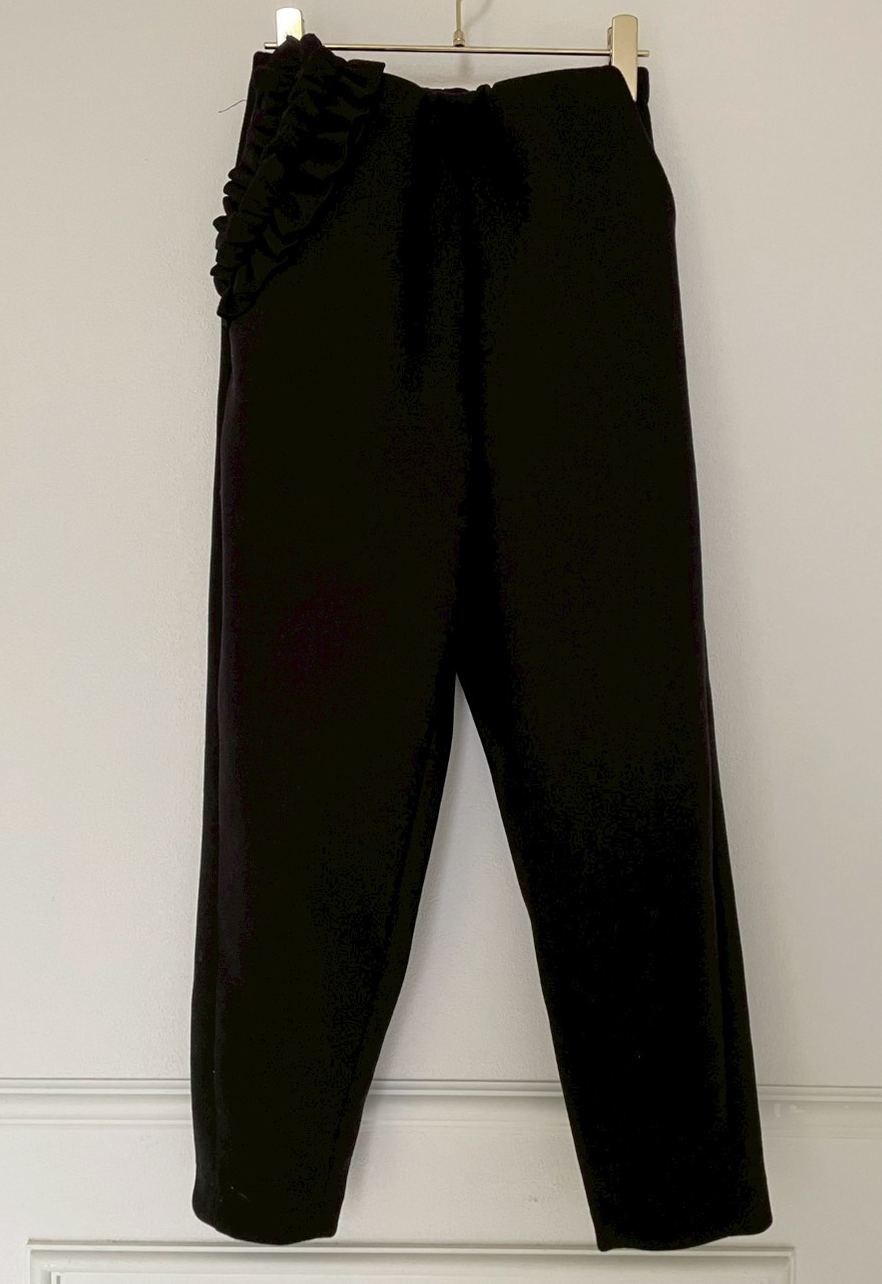 【FLOWERフリル 美脚セミカーブパンツ(ma26)】 ♥ノベルティ対象商品♥