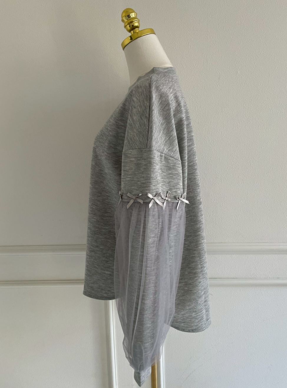 袖リボンチュール オーバートップス(sd6630-33)