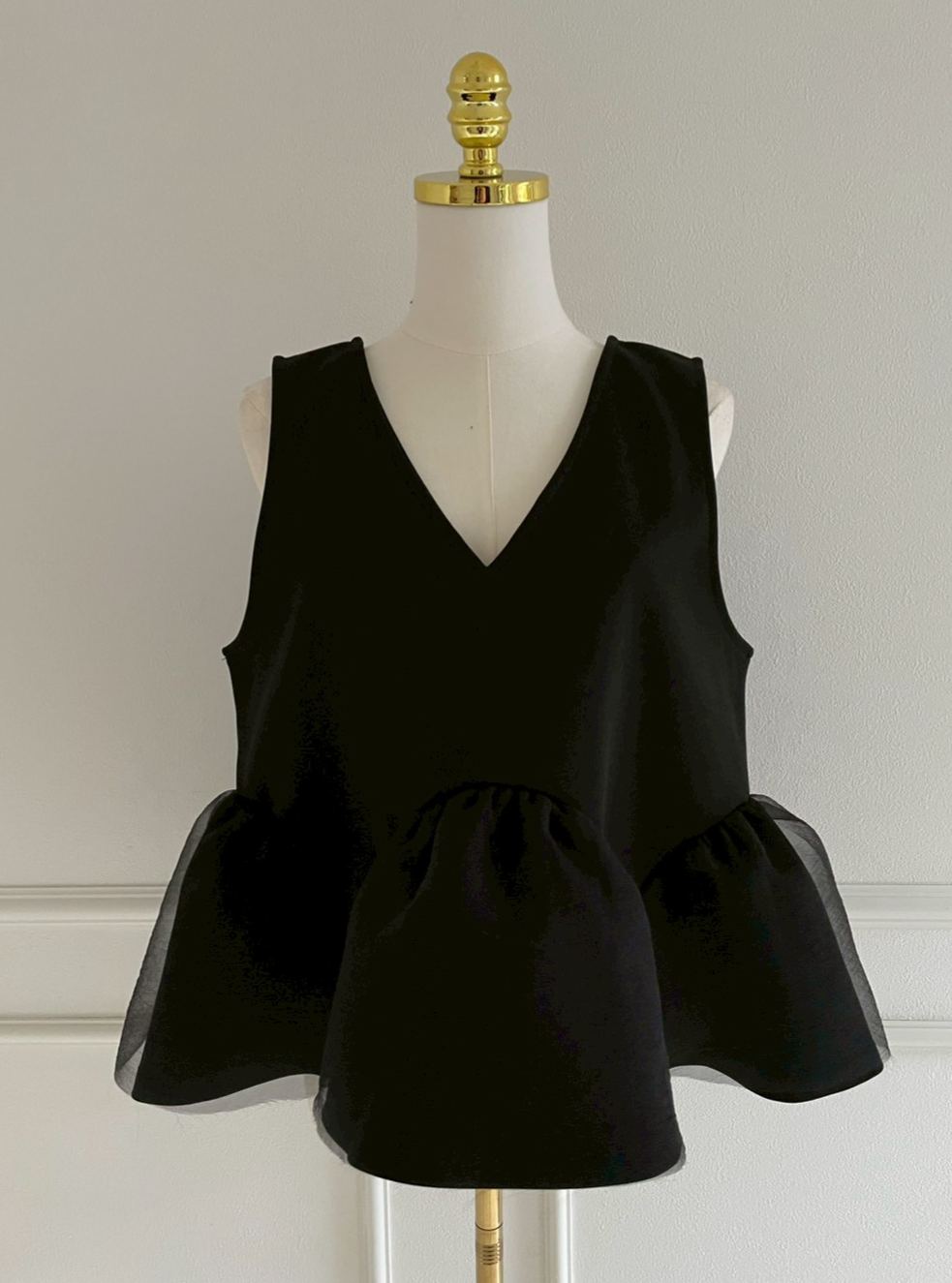 チュールペプラムぽわんジレTOPS(ma101)