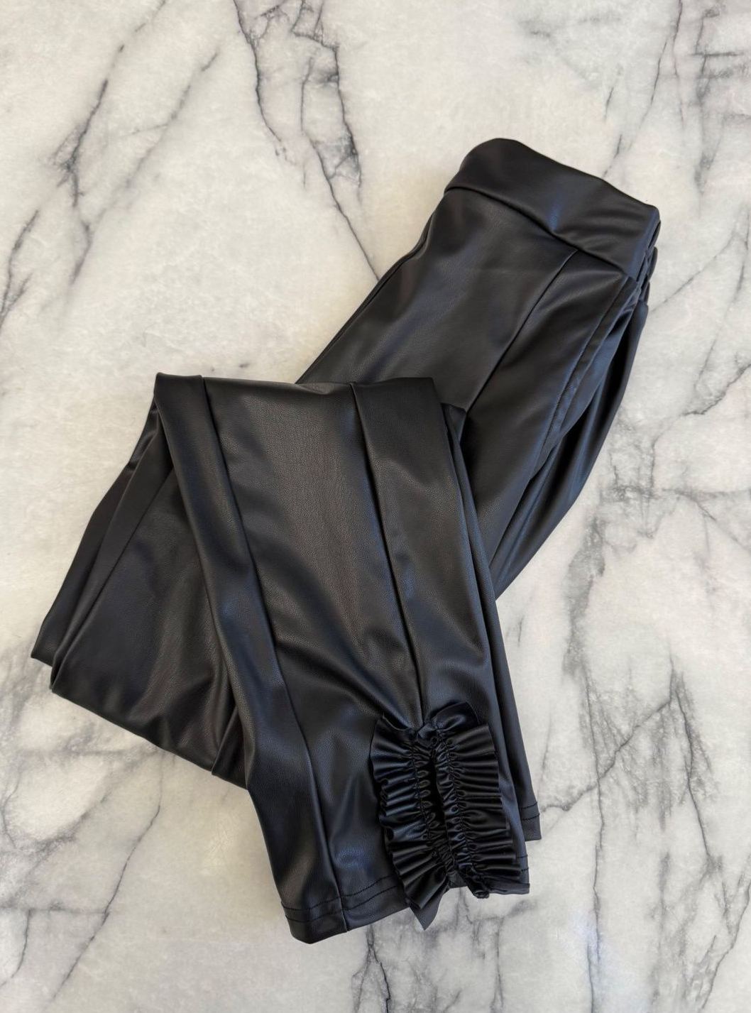 SUSOフリル エコレザーセミレギンス(ma31)