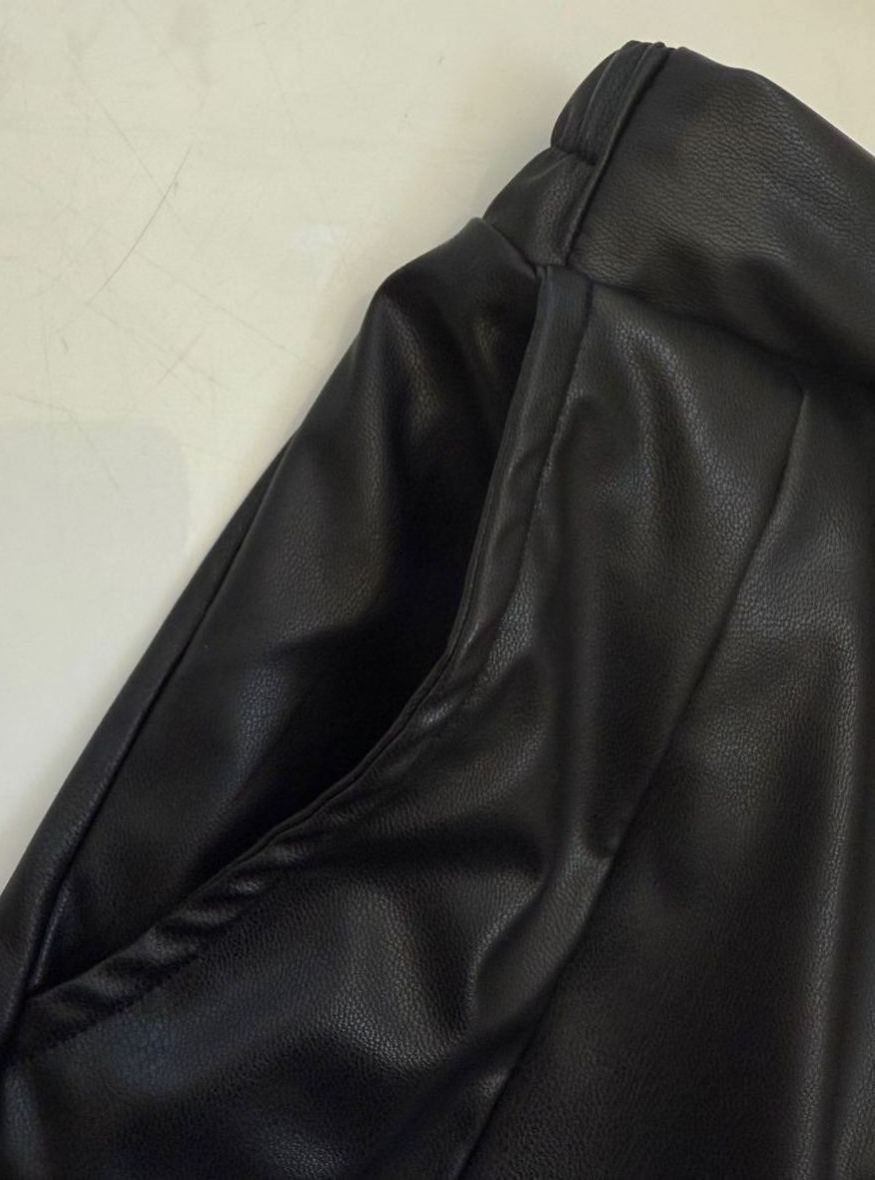 SUSOフリル エコレザーセミレギンス(ma31)