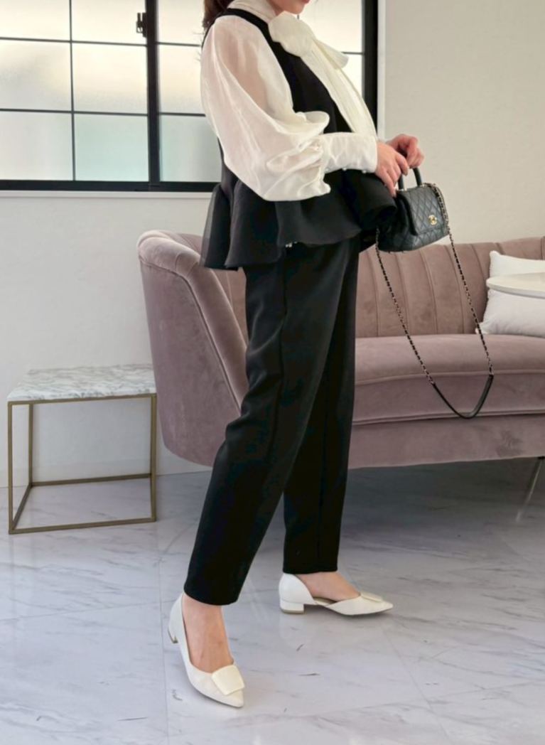 ダブルパール 美脚セミカーブパンツ(ma102)