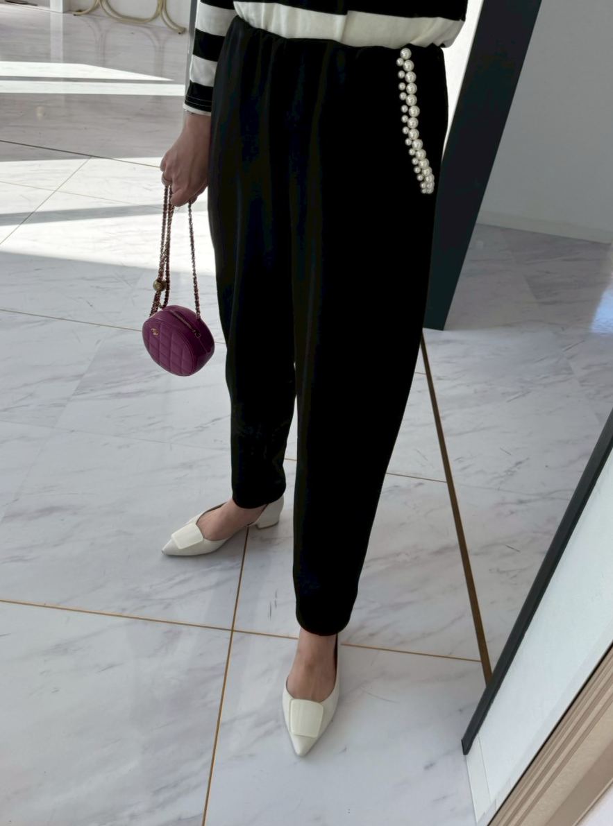 ダブルパール 美脚セミカーブパンツ(ma102)