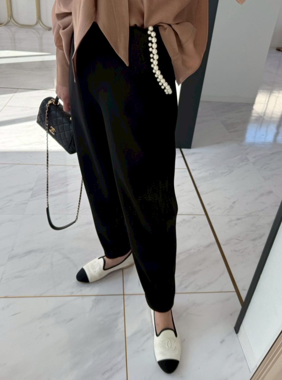 ダブルパール 美脚セミカーブパンツ(ma102)